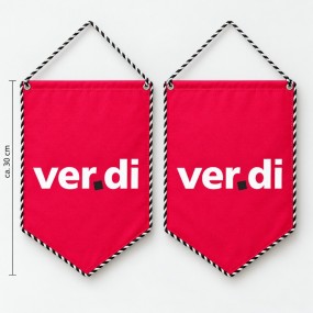 Individuelle Tischwimpel mit Logo – Bedruckte Tischbann...
