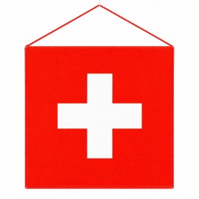 Schweizer Tischbanner 15 × 15 cm - Tischbanner mit Schw...