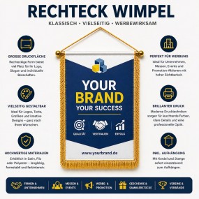 Rechteckige Wimpel bedrucken